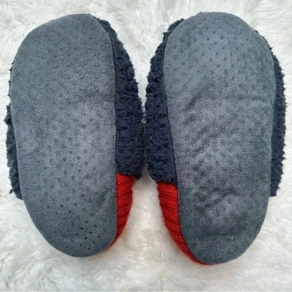 K. Bell  Sherpa Socks Grey & Red Size Small - Picture 8 of 16